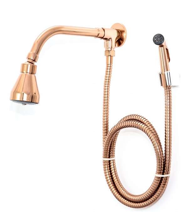 Ducha Metal Com Desviador Rose Gold - Imagem 4